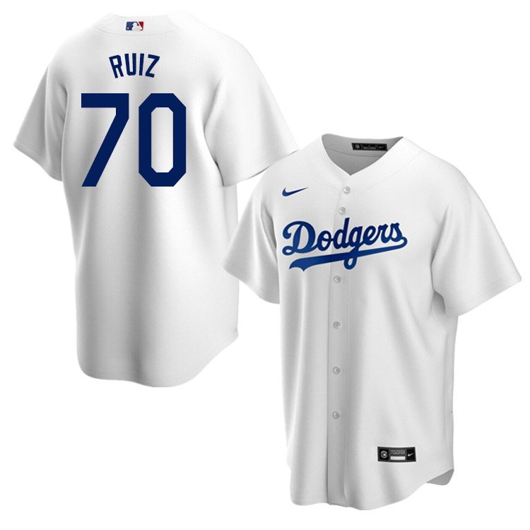 Nike Men #70 Keibert Ruiz Los Angeles Dodgers Baseball Jerseys Sale-White